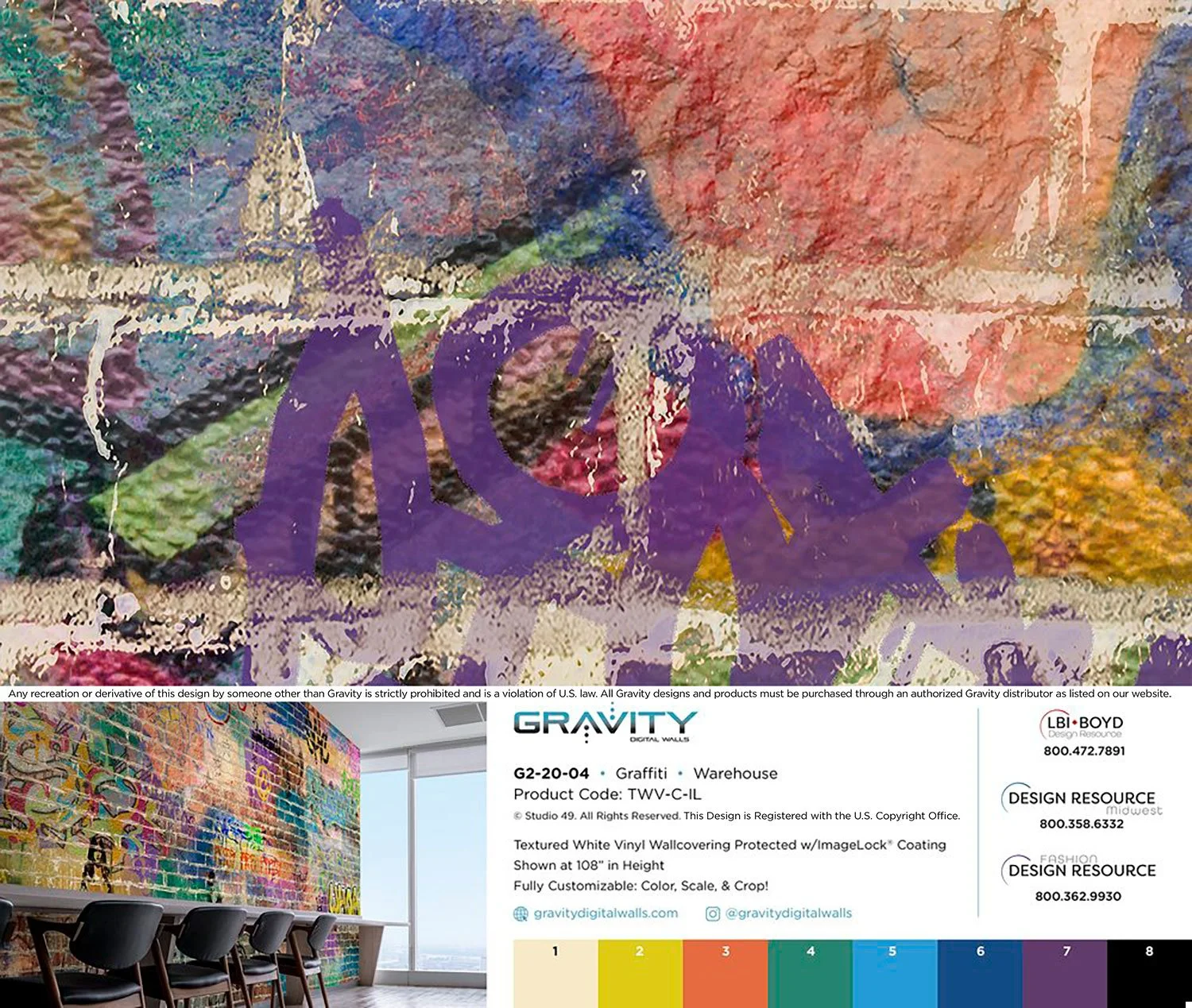 絵画 GRAVITY G2-20-04 Graffiti • Warehouse — Gravity Digital Walls